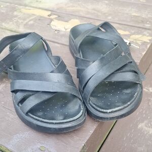 Kids Black Sandals
